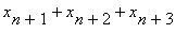x[n+1]+x[n+2]+x[n+3]