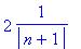 2*1/abs(n+1)