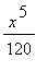 x^5/120