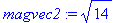 magvec2 := sqrt(14)