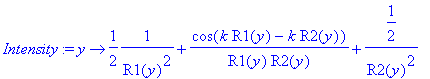 Intensity := proc (y) options operator, arrow; 1/2*...