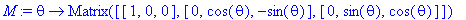 M := proc (theta) options operator, arrow; Matrix([...
