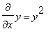 diff(y,x) = y^2