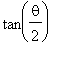 tan(theta/2)