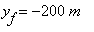 y[f] = -200*m