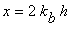 x = 2*k[b]*h