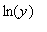 ln(y)