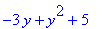 -3*y+y^2+5