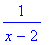 1/(x-2)
