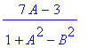 (7*A-3)/(1+A^2-B^2)