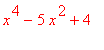 x^4-5*x^2+4