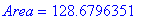 Area = 128.6796351