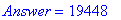Answer = 19448