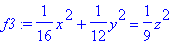 f3 := 1/16*x^2+1/12*y^2 = 1/9*z^2