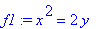 f1 := x^2 = 2*y