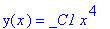 y(x) = _C1*x^4