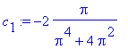 c[1] := -2*Pi/(Pi^4+4*Pi^2)