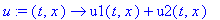 u := proc (t, x) options operator, arrow; u1(t,x)+u...