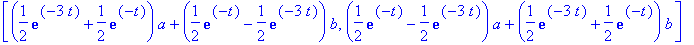 vector([(1/2*exp(-3*t)+1/2*exp(-t))*a+(1/2*exp(-t)-...