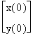 matrix([[x(0)], [y(0)]])