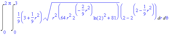 Int(Int(1/9*(3+1/9*r^2)*sqrt(r^2*(64*r^2*2^(-2/9*r^...