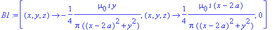 B1 := [proc (x, y, z) options operator, arrow; -1/4...