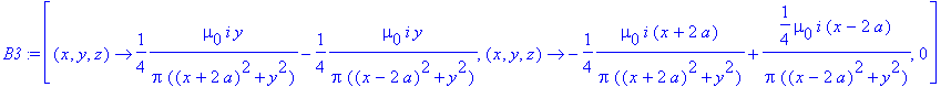 B3 := [proc (x, y, z) options operator, arrow; 1/4*...