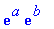 exp(a)*exp(b)