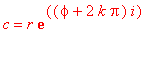 c = r*exp((phi+2*k*Pi)*i)