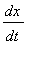 dx/dt