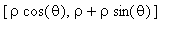 [rho*cos(theta), rho+rho*sin(theta)]