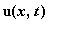 u(x,t)