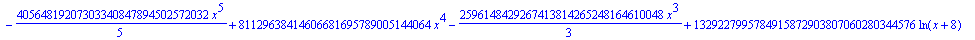 antideriv := -166153499473114484112975882535043072*x+1/40*x^40-8589934592/29*x^29-549755813888/27*x^27+17179869184/7*x^28-32768/35*x^35-2097152/33*x^33+131072/17*x^34+524288*x^32+536870912/15*x^30-1342...