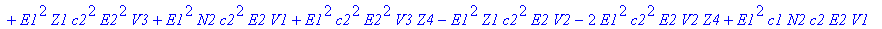 A12 := {A1 = (E1*c1*U3*c2*E2*V2-E1*c1*N2*c2*U3-2*E1^2*c1*c2*E2*V2*Z4+E1^2*N2*c2^2*Z4+c1^2*U2*Z4+E1*c1*c2*E2*V1*U1-E1*c1*Z1*c2*U1+E1^2*Z1*c2^2*E2^2*V3+E1^2*N2*c2^2*E2*V1+E1^2*c2^2*E2^2*V3*Z4-E1^2*Z1*c2^...