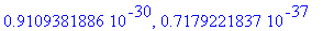 .9109381886e-30, .7179221837e-37