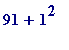 91+1^2