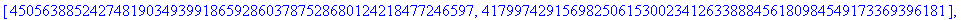 encrypted := [[[3379264946063098630572935718840299092722171204791172775641, 2577972509065803969248899050399773553445749303308880094114], [717093064651225941006111406632510874863945906620087308268, 3189...