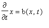 diff(x,t) = b(x,t)