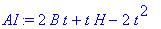 AI := 2*B*t+t*H-2*t^2