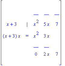 matrix([[` `, ` `, ` `, ` `, ` `], [` `, ` `, __, _...