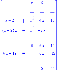matrix([[` `, ` `, x, 6, ` `], [` `, ` `, __, __, _...