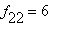 f[22] = 6