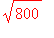 sqrt(800)