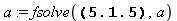 a := fsolve(49 = 143/10*exp(48.2*a), a)