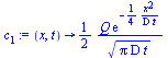 proc (x, t) options operator, arrow; `+`(`/`(`*`(`/`(1, 2), `*`(Q, `*`(exp(`+`(`-`(`/`(`*`(`/`(1, 4), `*`(`^`(x, 2))), `*`(D, `*`(t))))))))), `*`(`^`(`*`(Pi, `*`(D, `*`(t))), `/`(1, 2))))) end proc