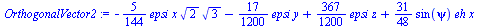 `+`(`-`(`*`(`/`(5, 144), `*`(epsi, `*`(x, `*`(`^`(2, `/`(1, 2)), `*`(`^`(3, `/`(1, 2)))))))), `-`(`*`(`/`(17, 1200), `*`(epsi, `*`(y)))), `*`(`/`(367, 1200), `*`(epsi, `*`(z))), `*`(`/`(31, 48), `*`(s...