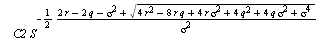 `*`(_C2, `*`(`^`(S, `+`(`-`(`/`(`*`(`/`(1, 2), `*`(`+`(`*`(2, `*`(r)), `-`(`*`(2, `*`(q))), `-`(`*`(`^`(sigma, 2))), sqrt(`+`(`*`(4, `*`(`^`(r, 2))), `-`(`*`(8, `*`(r, `*`(q)))), `*`(4, `*`(r, `*`(`^`...