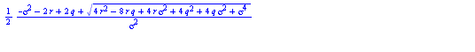 `+`(`*`(2, `*`(`^`(K, `+`(`-`(`/`(`*`(`/`(1, 2), `*`(`+`(`-`(`*`(`^`(sigma, 2))), `-`(`*`(2, `*`(r))), `*`(2, `*`(q)), `*`(`^`(`+`(`*`(4, `*`(`^`(r, 2))), `-`(`*`(8, `*`(r, `*`(q)))), `*`(4, `*`(r, `*...