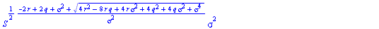 `+`(`*`(2, `*`(`^`(K, `+`(`-`(`/`(`*`(`/`(1, 2), `*`(`+`(`-`(`*`(`^`(sigma, 2))), `-`(`*`(2, `*`(r))), `*`(2, `*`(q)), `*`(`^`(`+`(`*`(4, `*`(`^`(r, 2))), `-`(`*`(8, `*`(r, `*`(q)))), `*`(4, `*`(r, `*...