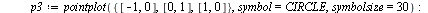 `:=`(Subdiv_1, proc (u, v, n) local B1, B2, P, F1, F2, f1, f2, f, p1, p2, p3, p4; `:=`(B1, Matrix([[`+`(1, `-`(u)), u, 0], [v, `+`(1, `-`(v)), 0], [0, `+`(1, `-`(u)), u]])); `:=`(B2, Matrix([[v, `+`(1...